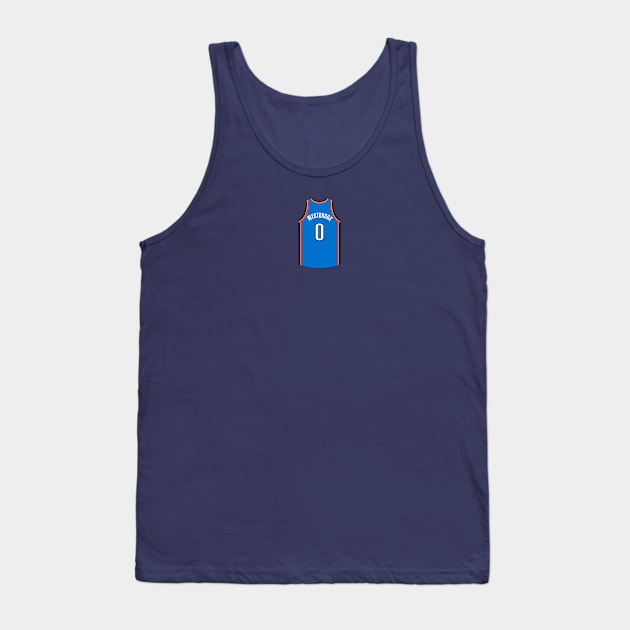 Russell Westbrook Oklahoma City Jersey Qiangy Tank Top by qiangdade